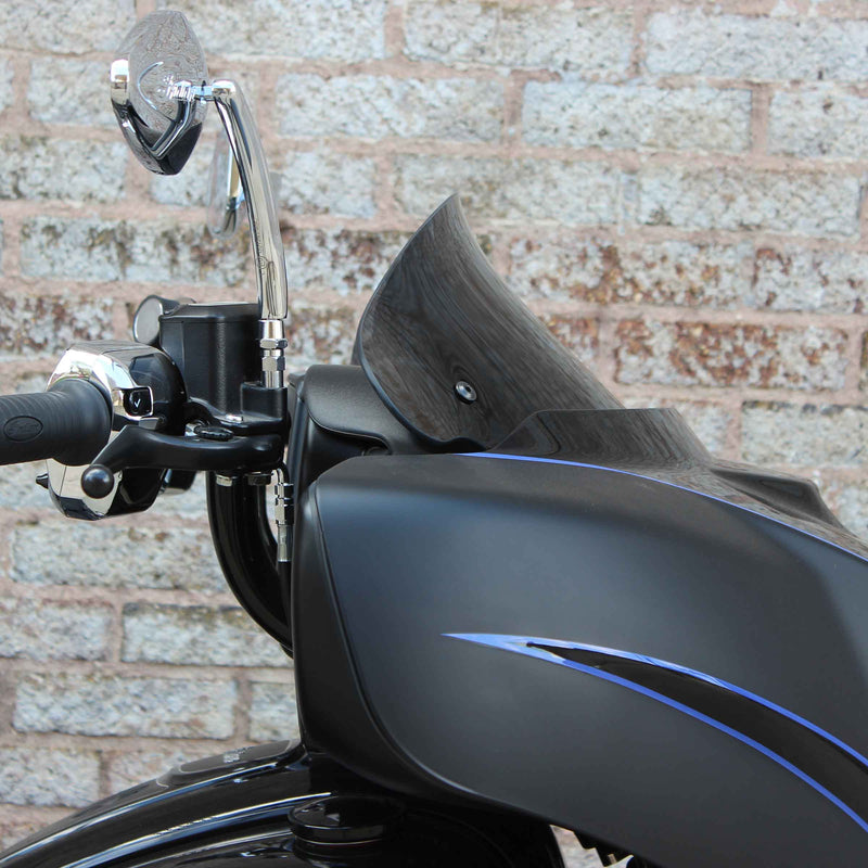 10" Dark Smoke Windshield for Indian® 2014-2024 Chieftain and Roadmaster motorcycle models(10" Dark Smoke)