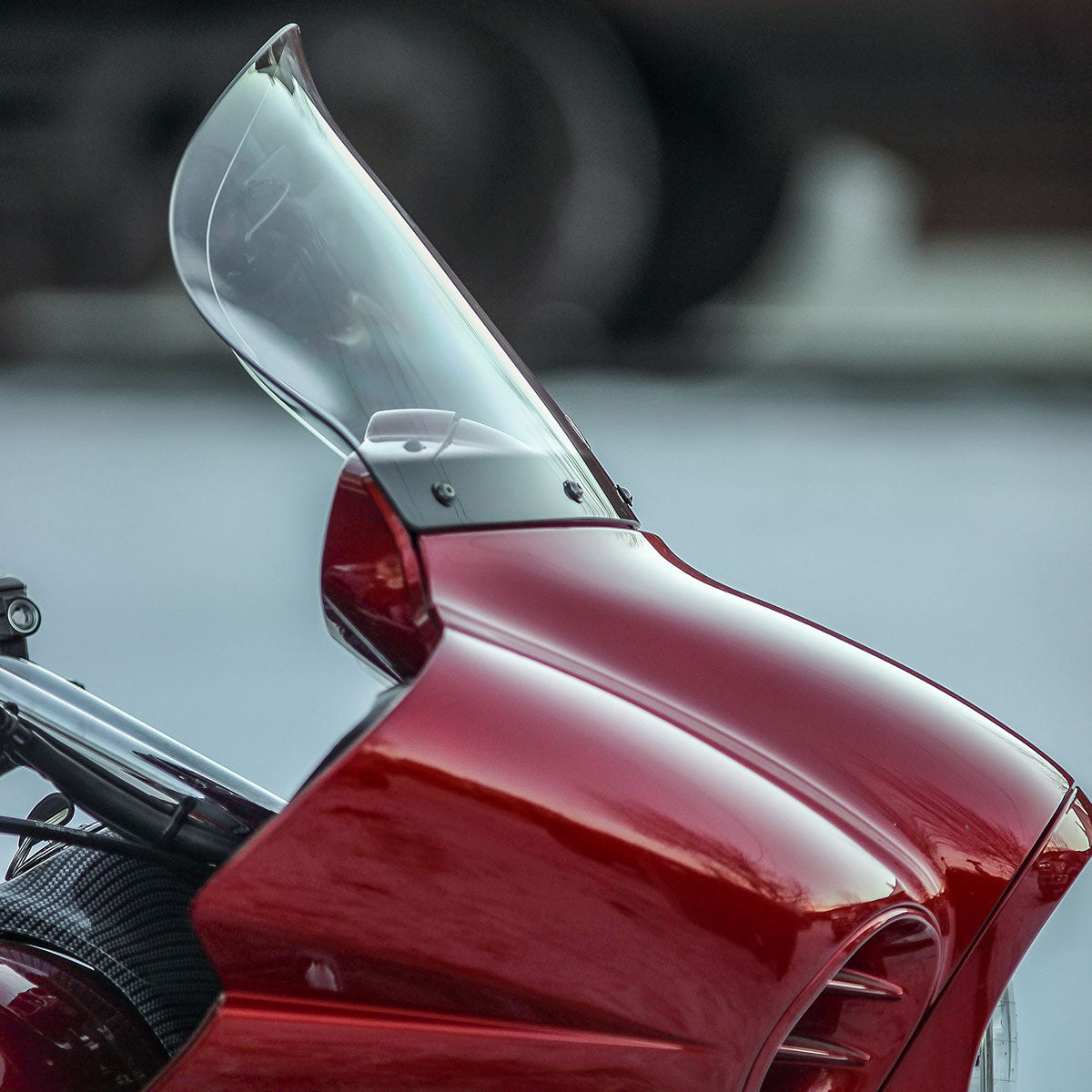 12" Clear Windshield for Kawasaki® 2009-2024 Vaquero and Voyager motorcycle models(12" Clear)