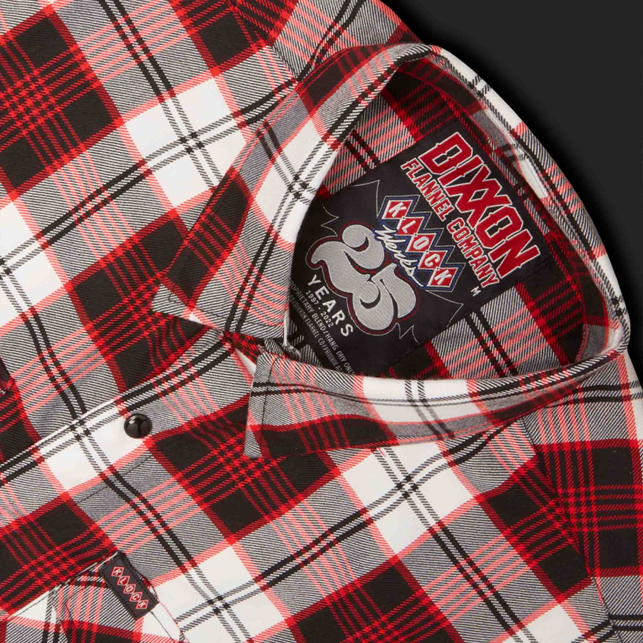 Klock Werks x Dixxon 25th Anniversary Flannel branded neck tag(Klock Werks branded neck tag)