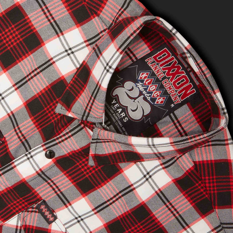 Klock Werks x Dixxon 25th Anniversary Flannel branded neck tag(Klock Werks branded neck tag)