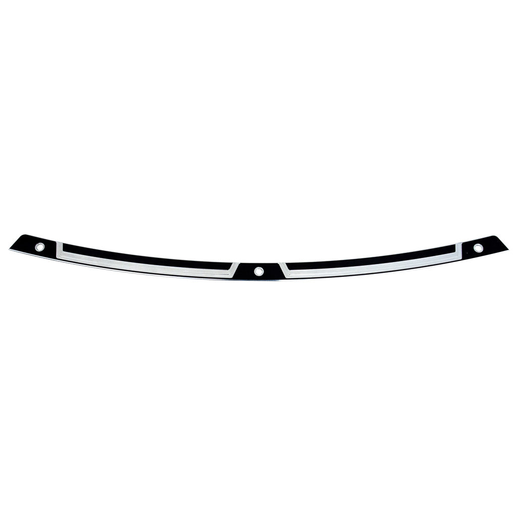 FLW style Windshield Trim for Harley-Davidson 2014-2025 FLH Motorcycles in black contrast(FLW - Black Contrast Cut)