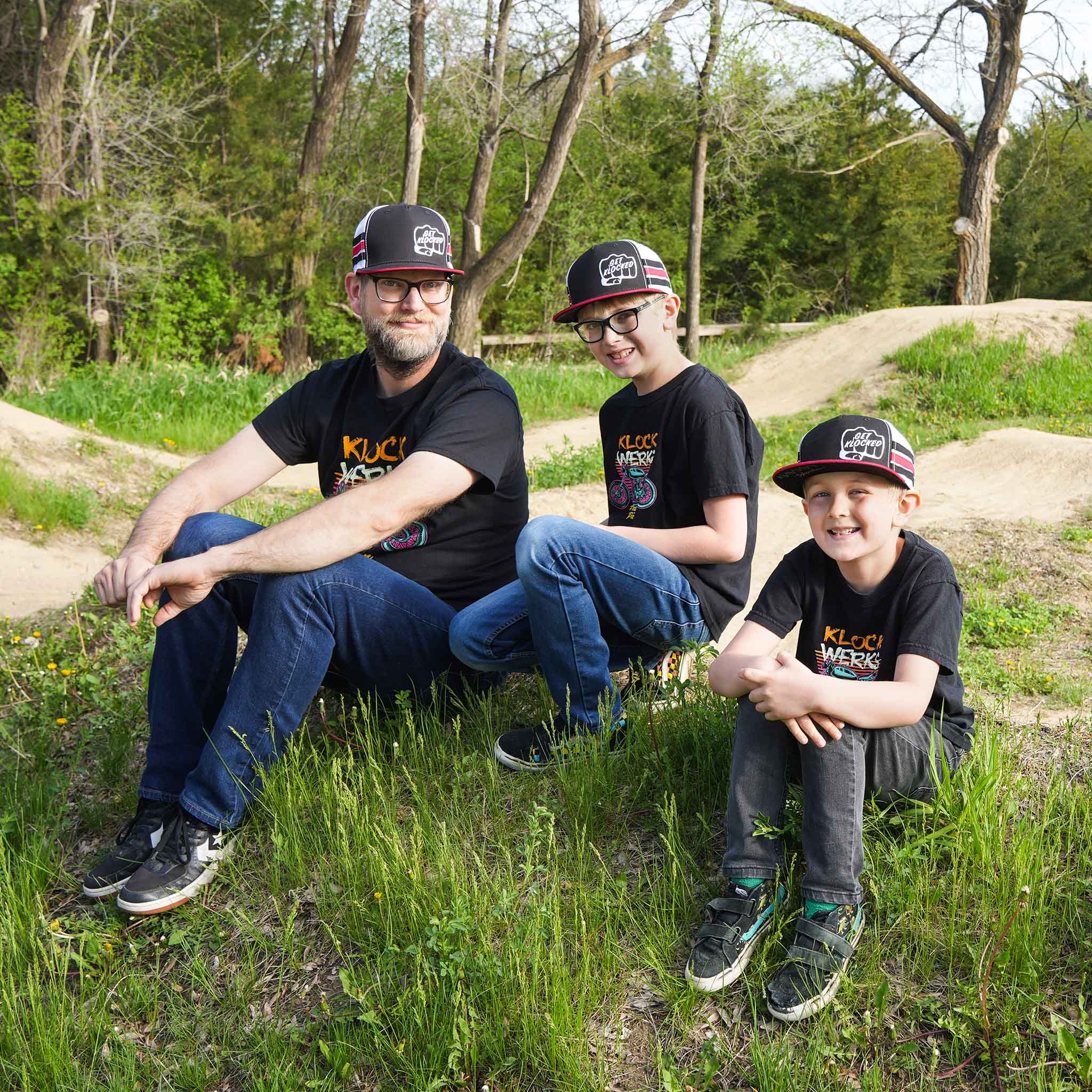 Klock Werks Fist Bump Stripe Trucker Hat for Youth