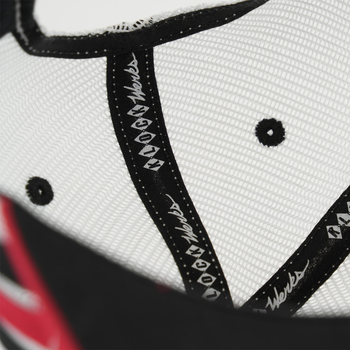 Klock Werks Fist Bump Stripe Trucker Hat for youth with Klock Werks branded ribbing(Klock Werks branded ribbing)