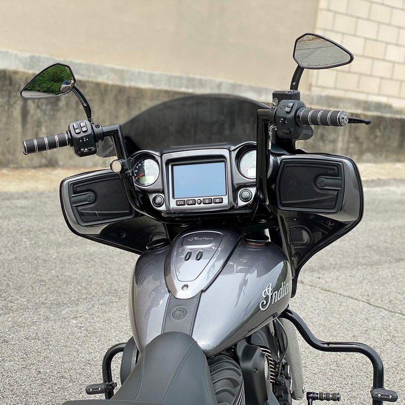 12" Black Ergo Bars for 2021, 2022, 2023, 2024, 2025, 2026 Indian® Chieftain, Roadmaster, Dark Horse motorcycle models (12" Black)