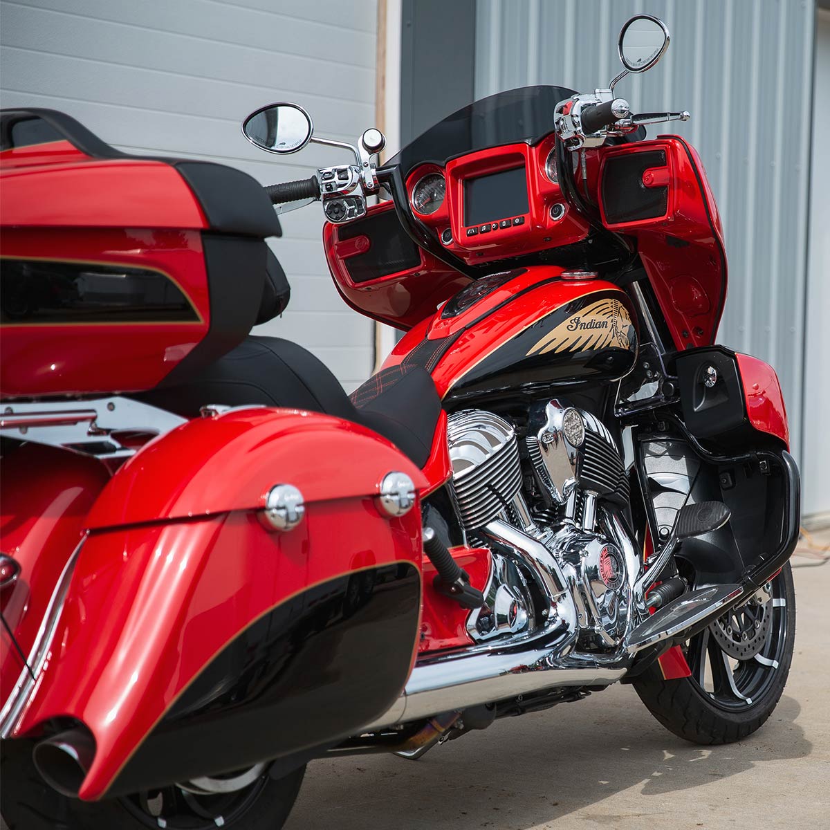 8" Black Ergo Bars for 2018-2020 Indian® Chieftain, Roadmaster and Dark Horse Motorcycles(8" Black)