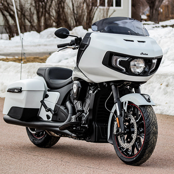 8" Dark Smoke Windshield For 2020-2024 IndianĀ® Challenger and Pursuit motorcycle models(8" Dark Smoke)