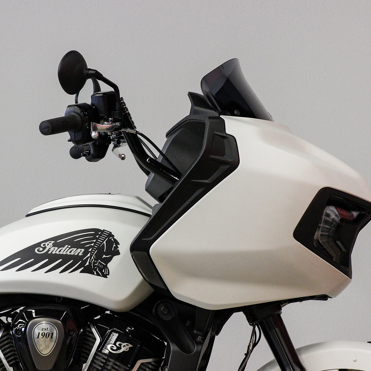 Black 13" KlipHanger Handlebar for Indian® Challenger and Pursuit Motorcycles(Black)