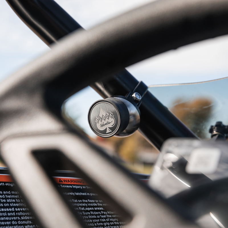 1.625 inch Roll Cage Magnetic Phone Mount in use (1.625" on CFMoto® Z950)