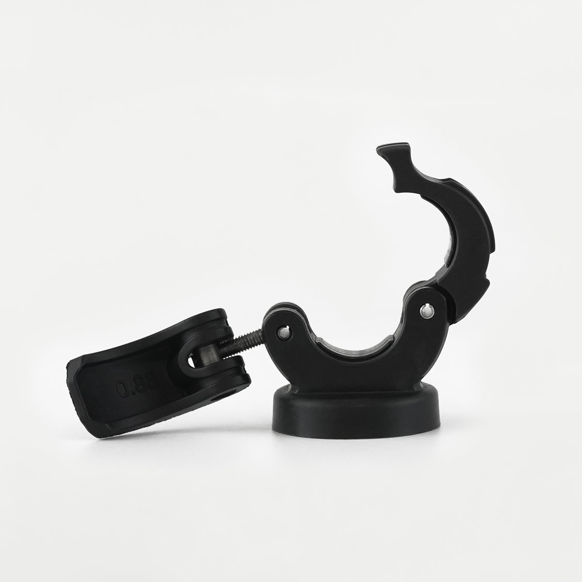 0.875" nomad+ Universal Bar Magnetic Phone Mount with quick-release snap over clamp open(0.875" with quick-release snap over clamp open)