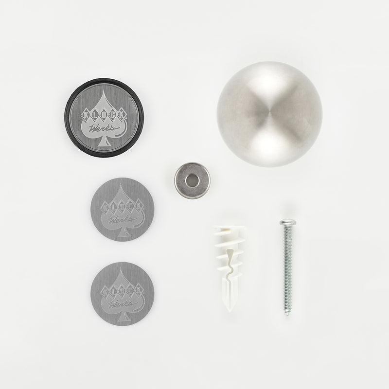 iOwall Magnetic Phone Mount Stainless Hardware(Stainless iOwall™ - Complete Kit)