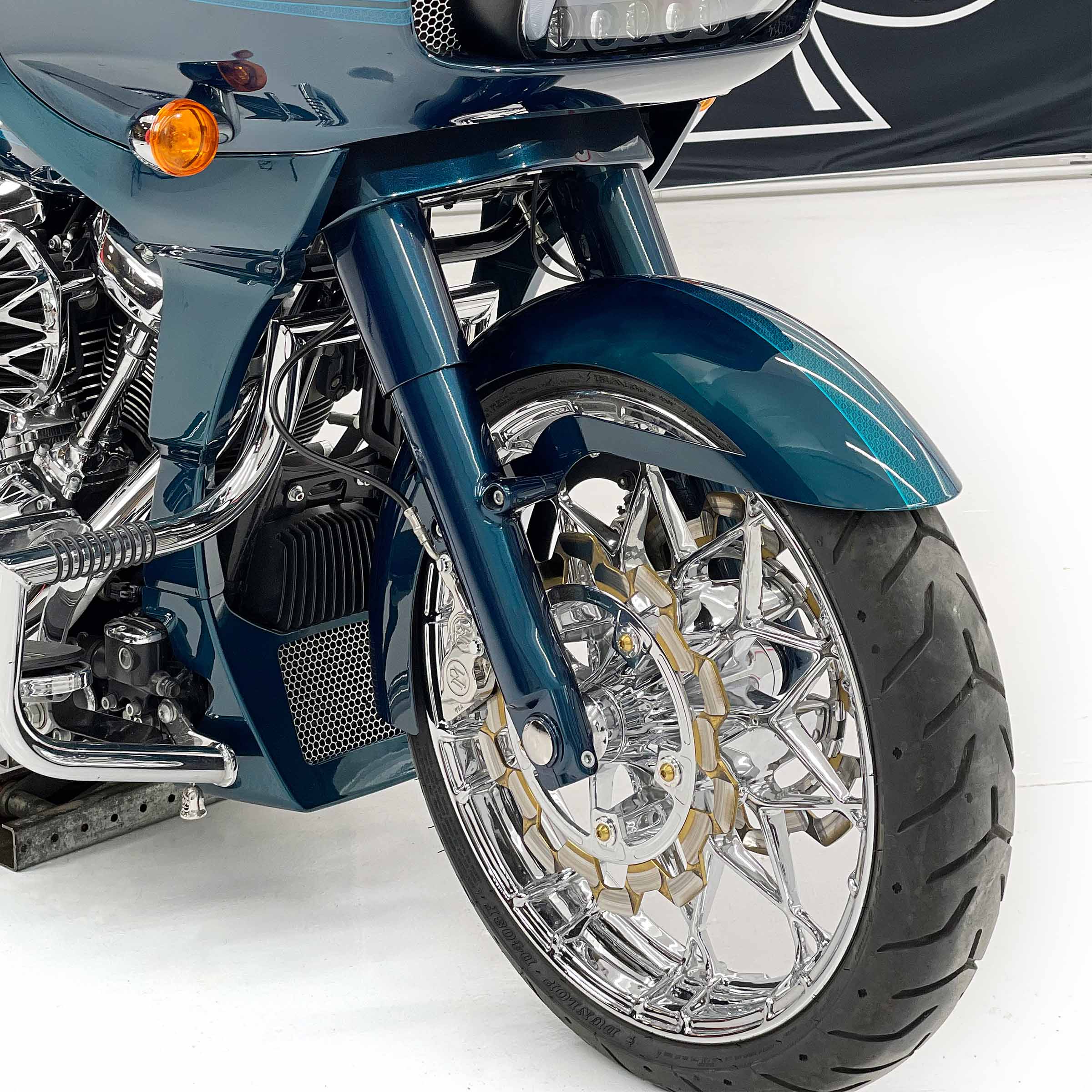 La Ventana Tire Hugger Front Fender Fit Kit for Harley-Davidson 2014-2023 Touring Motorcycle Models(La Ventana)