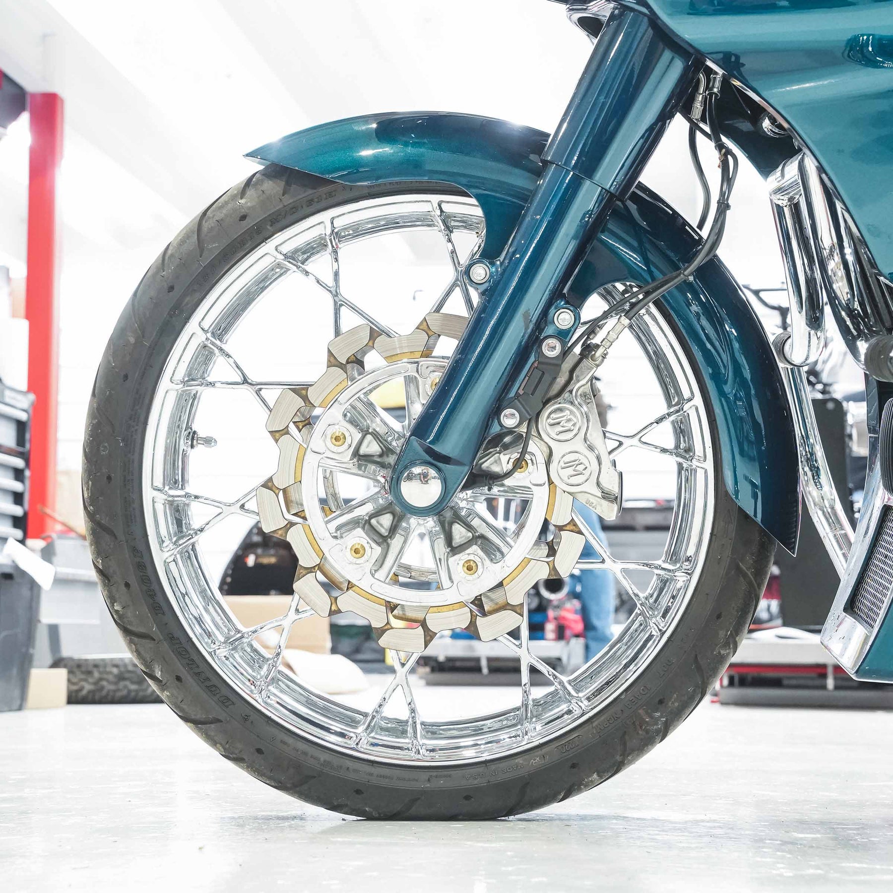 Henry Tire Hugger Front Fender Fit Kit for Harley-Davidson 2014-2023 Touring Motorcycle Models