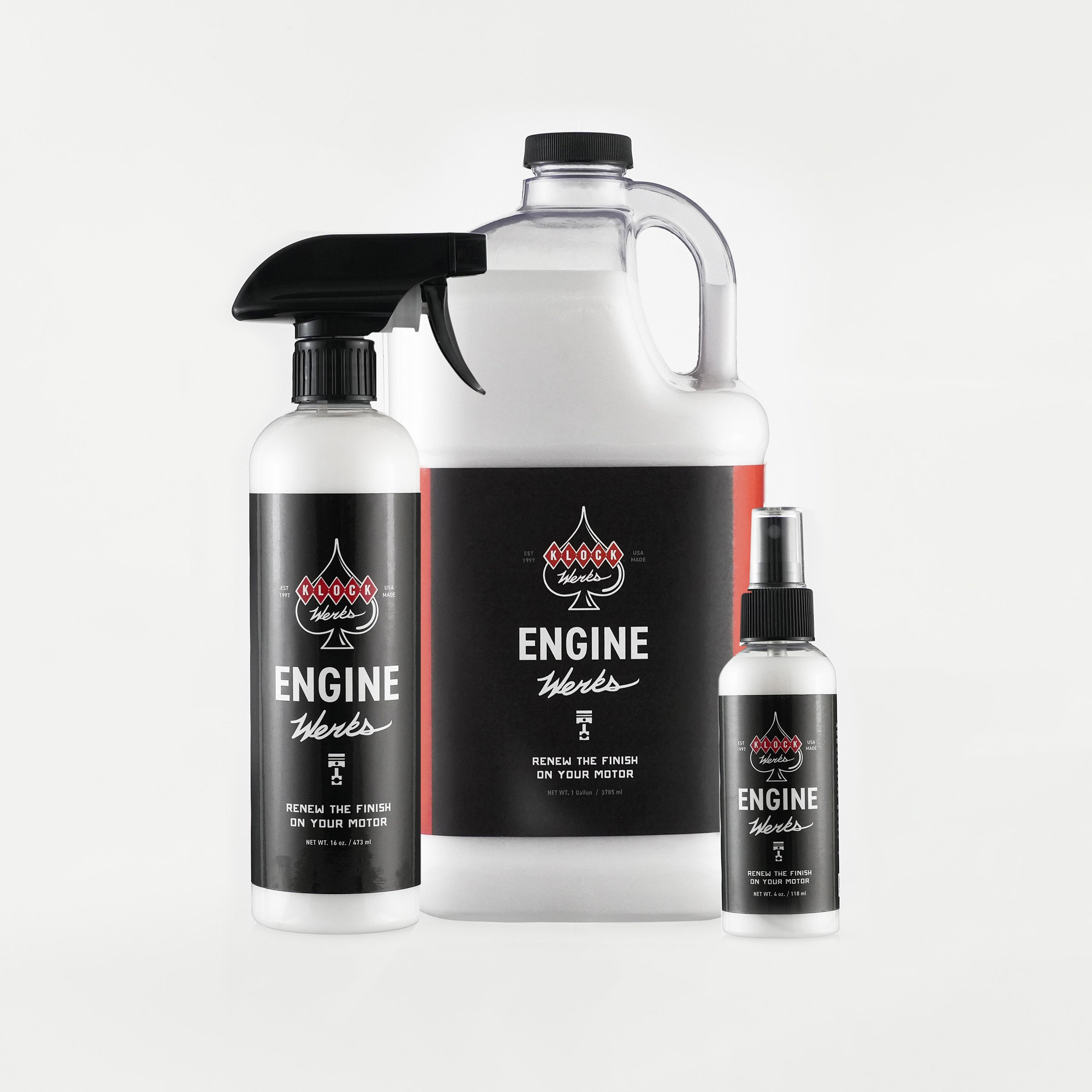 Engine Werks cleaning products complete lineup(The Complete Engine Werks Lineup)
