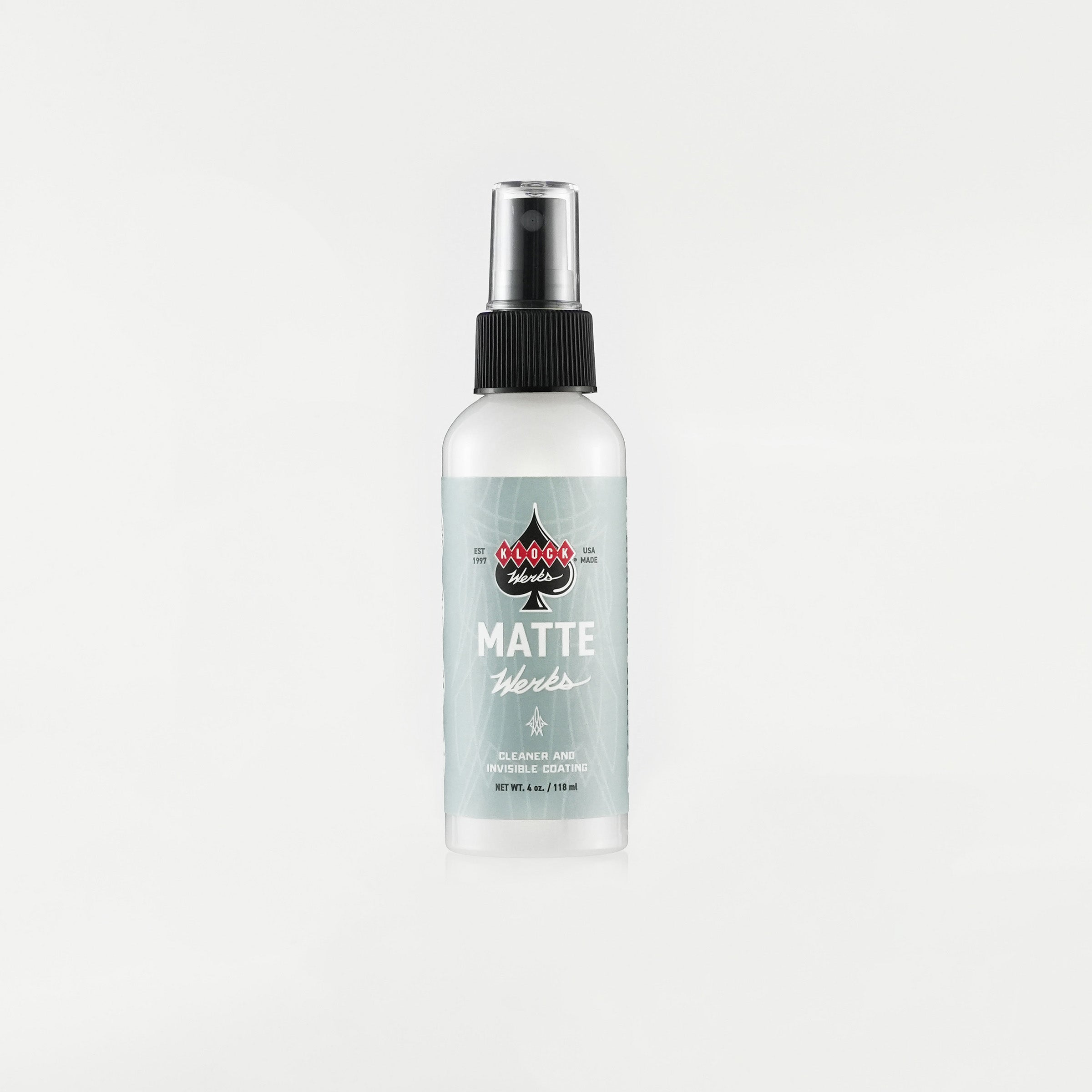 4 ounce Matte Werks cleaning product bottle(4 oz. Matte Werks)