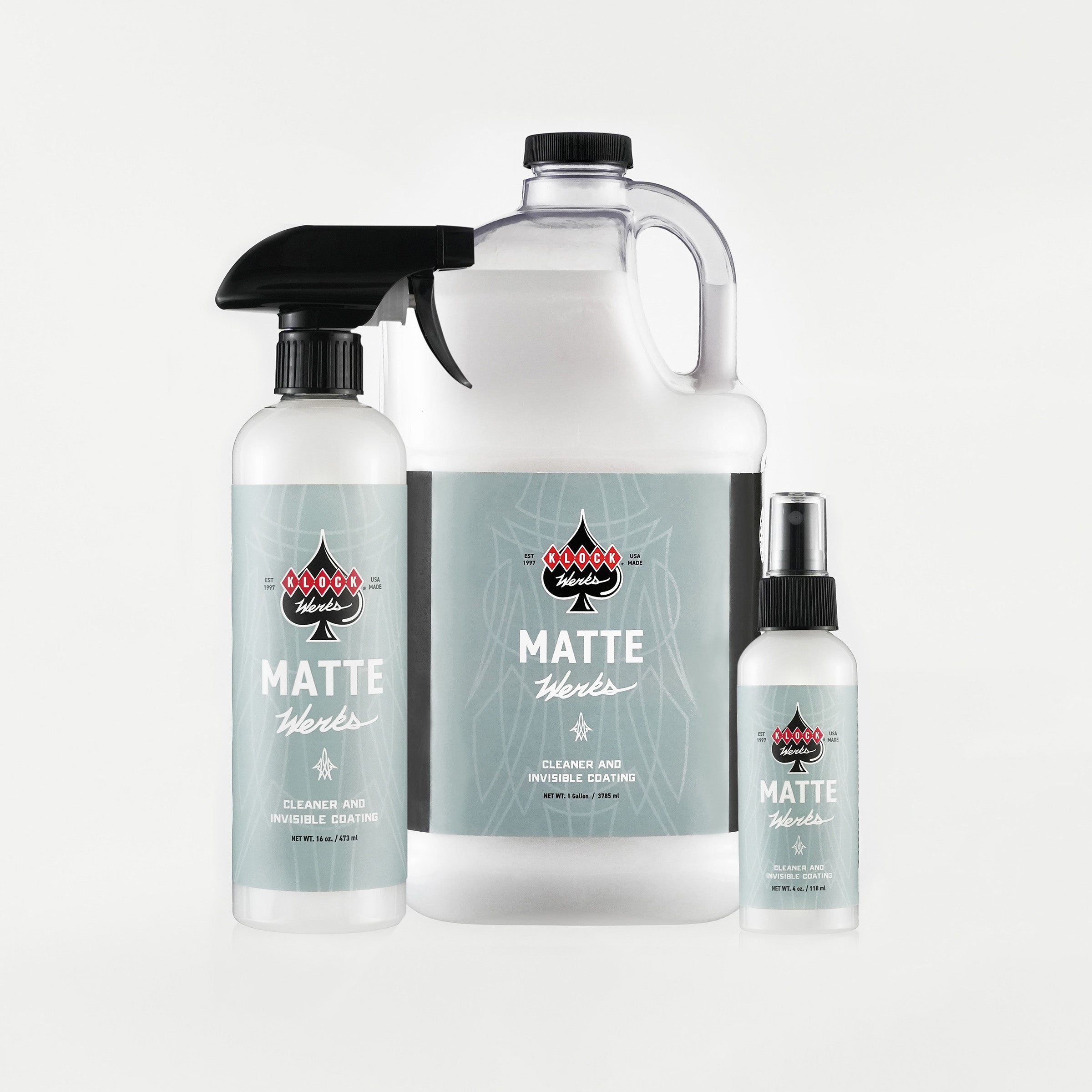 Matte Werks Cleaning Product complete lineup(The Complete Matte Werks Lineup)