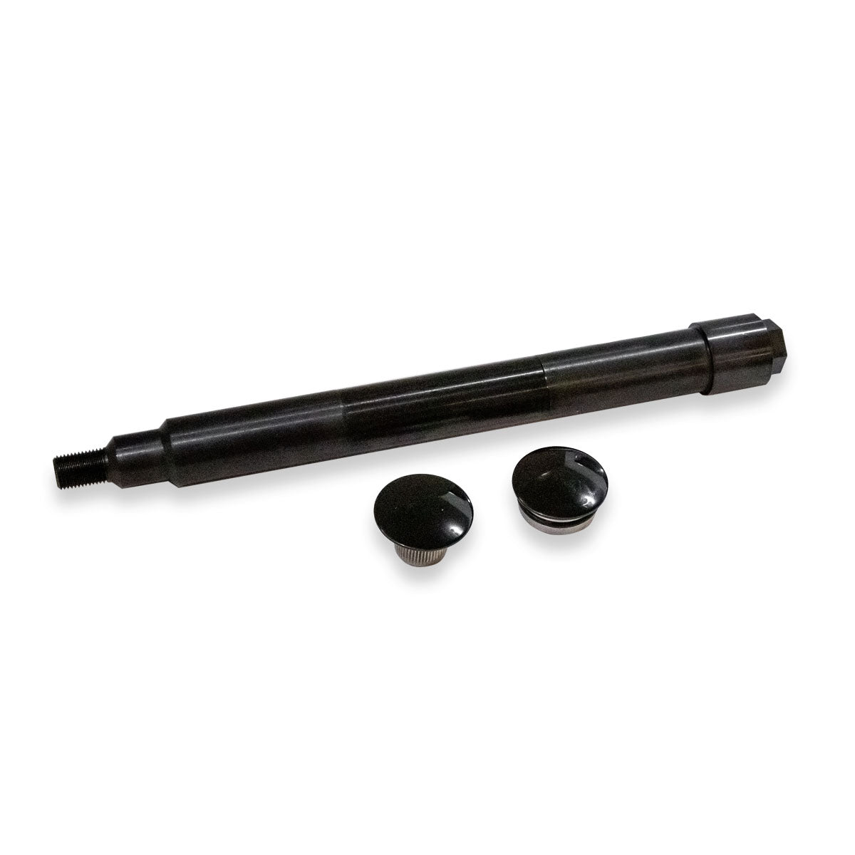 Black Flush Mount Front Axles for Harley-Davidson® - 25mm Axle Touring and more(Black)
