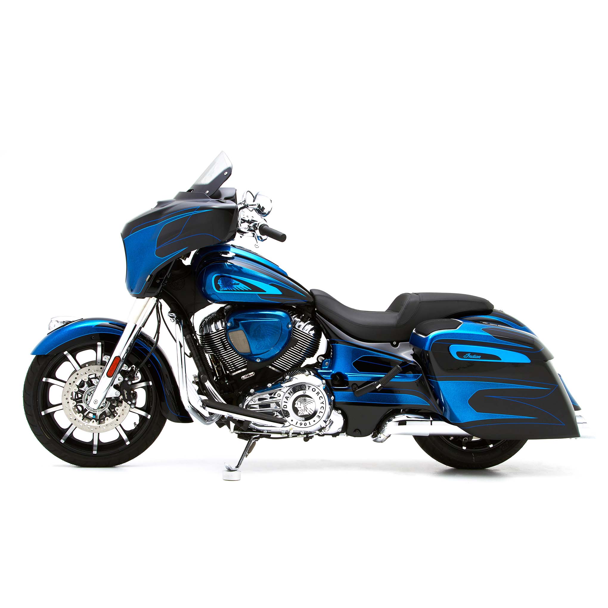 Reytelo Bag Extensions For Indian® 2019-2024 Chief, Chieftain, Roadmaster, and Springfield with new style bags