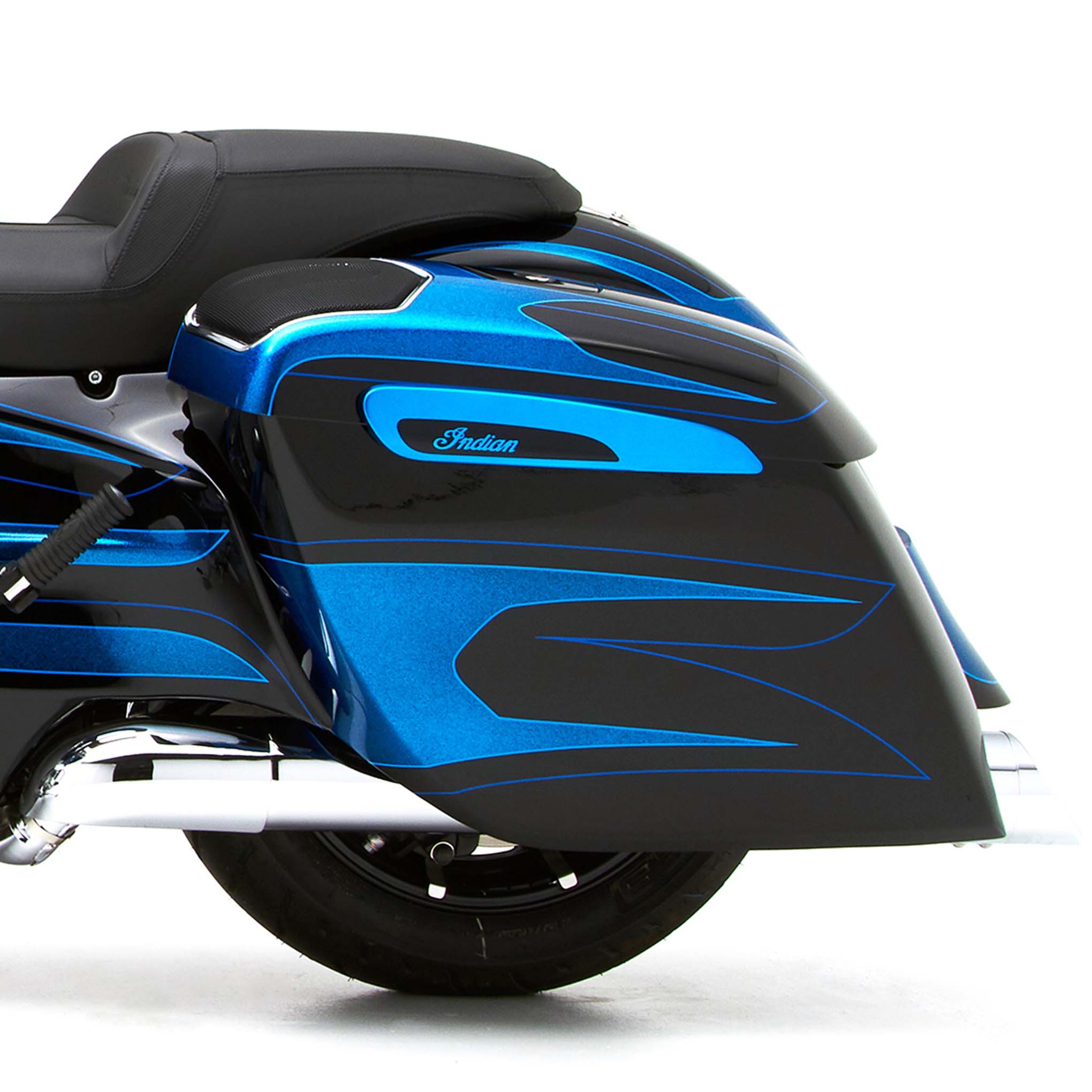 Reytelo Bag Extensions For Indian® 2019-2024 Chief, Chieftain, Roadmaster, and Springfield with new style bags