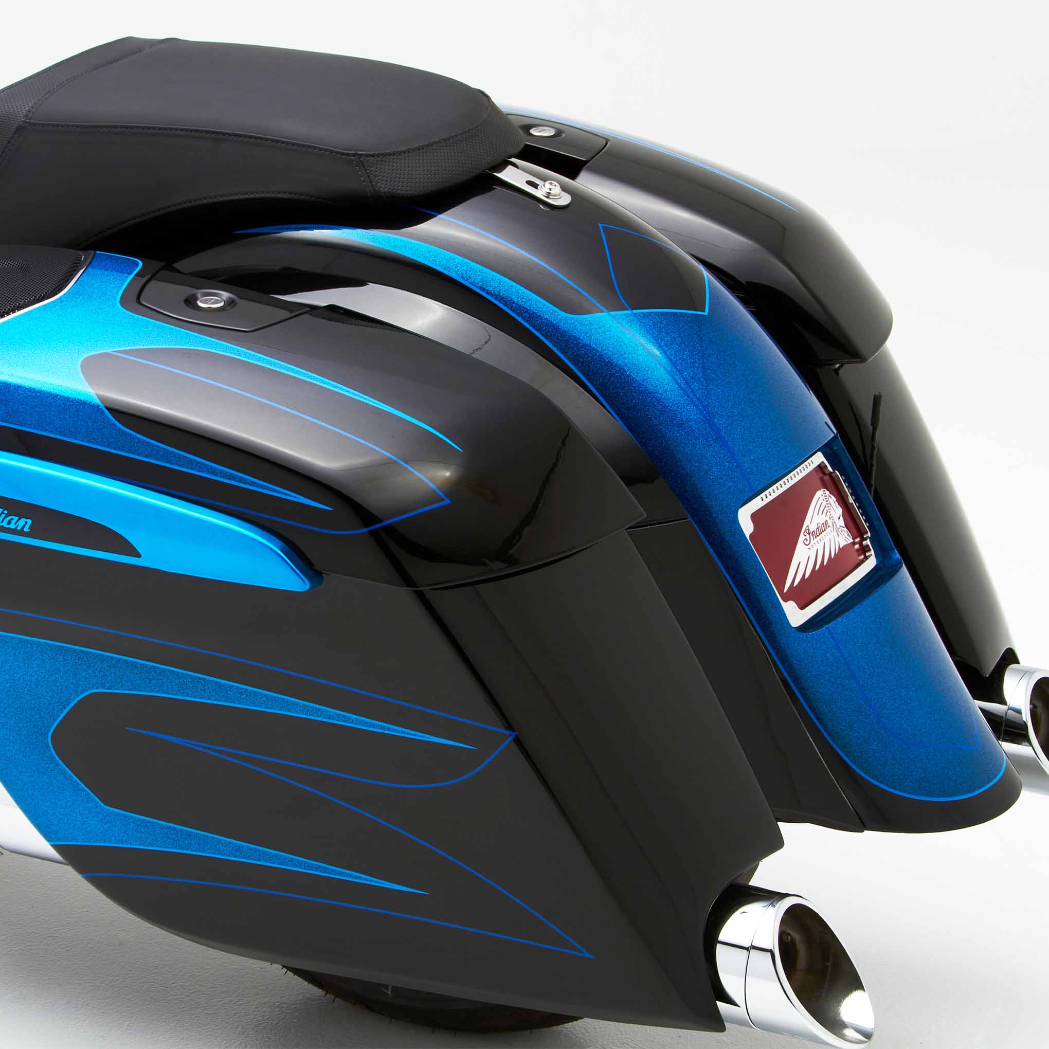 Reytelo Bag Extensions For Indian® 2019-2024 Chief, Chieftain, Roadmaster, and Springfield with new style bags