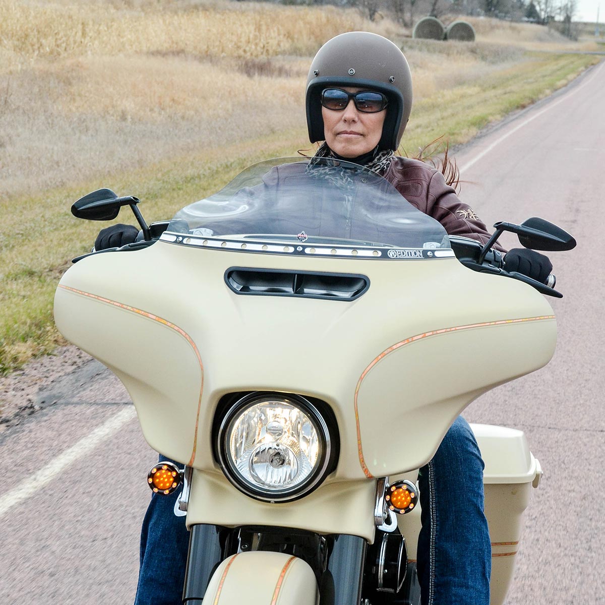 6.5" Tint Motorcycle Windshield for 2014-2023 Harley-Davidson FLH Motorcycle Models(6.5" Tint)