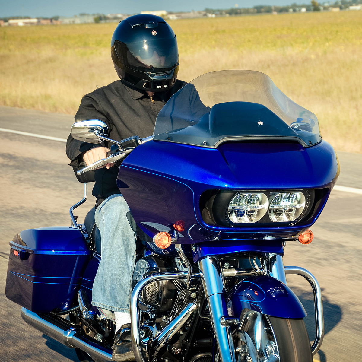 14" Sport Tint Flare™ Windshields for Harley-Davidson 2015-2024 Road Glide motorcycle models(14" Sport - Tint)