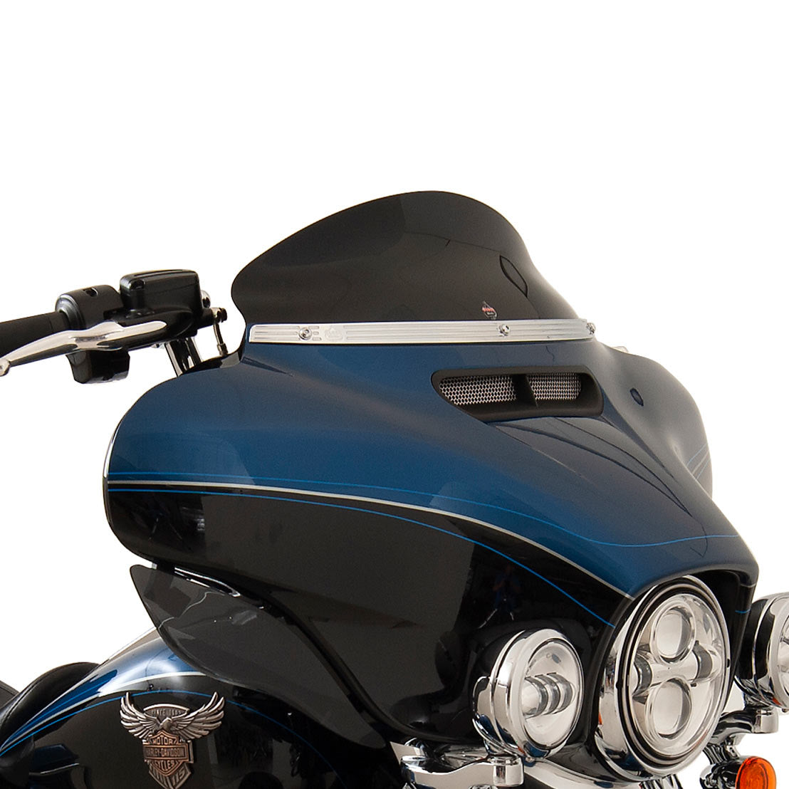 5" Solid Black Motorcycle Windshield for 2014-2023 Harley-Davidson FLH Motorcycle Models(5" Solid Black)