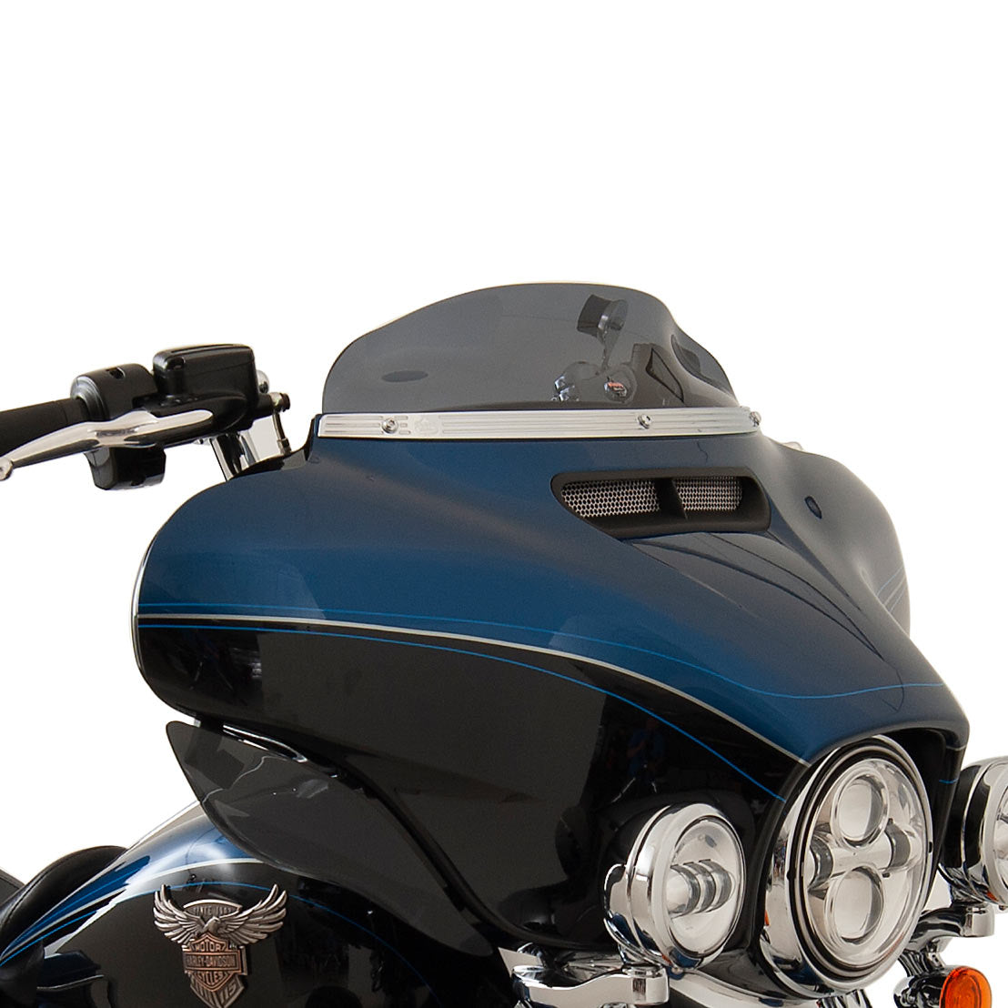 4" Dark Smoke Motorcycle Windshield for 2014-2023 Harley-Davidson FLH Motorcycle Models(4" Dark Smoke)