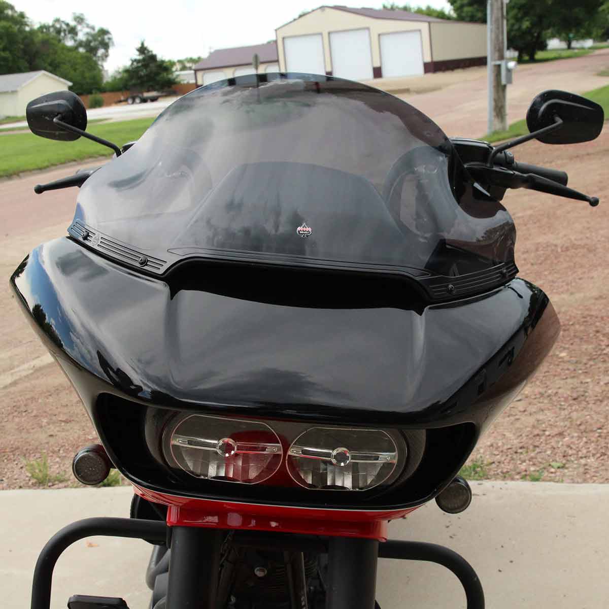 Blacked Out Windshield Trim for 2015-2024 Harley-Davidson Road Glide(Black Out)