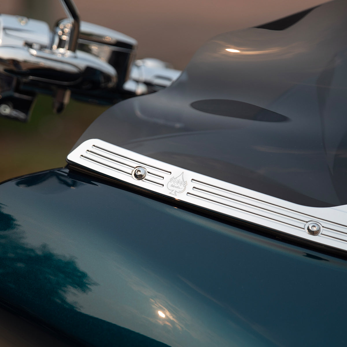 Chrome Windshield Trim for 2015-2024 Harley-Davidson Road Glide(Chrome)