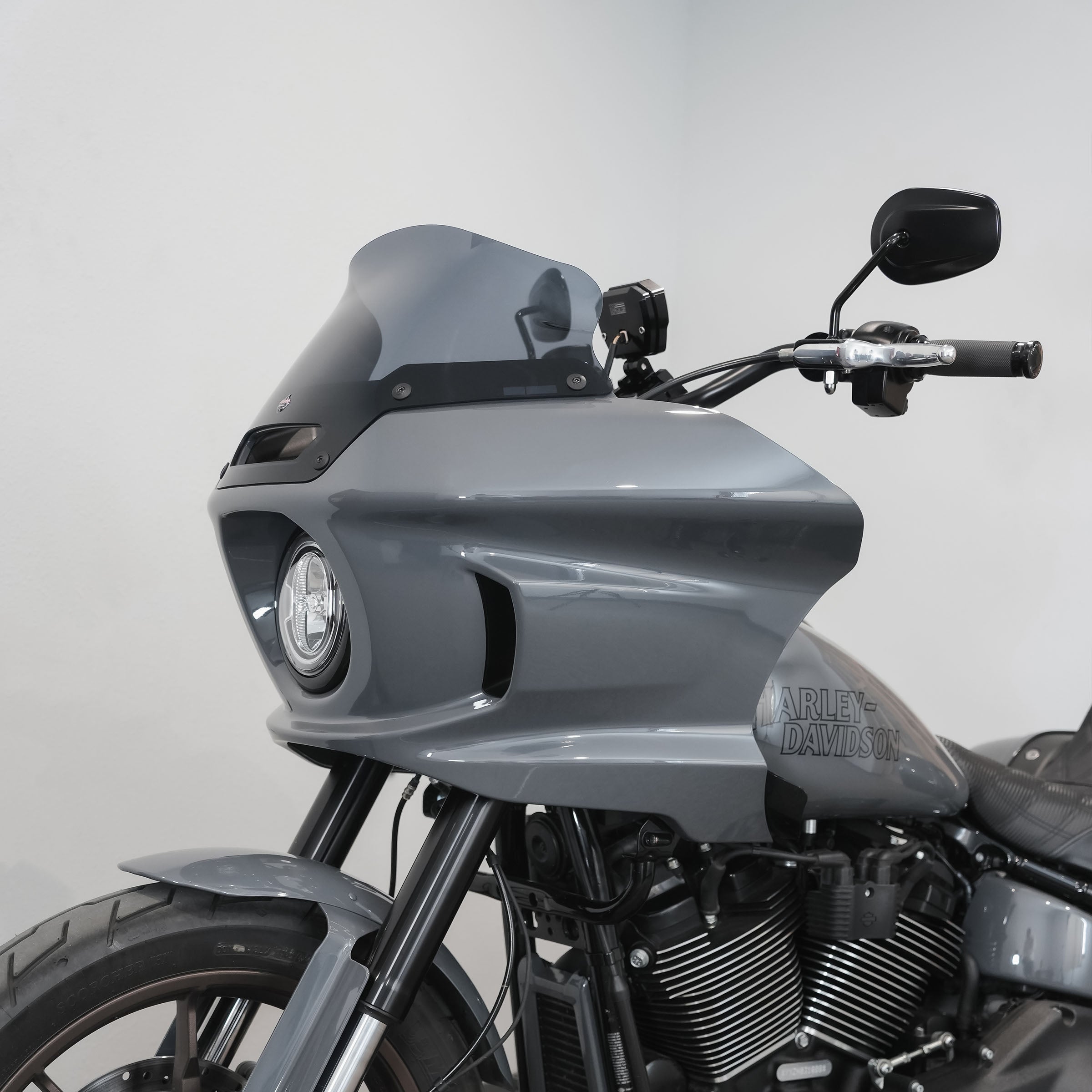 6" Dark Smoke Windshield for Harley-Davidson Low Rider ST motorcycle models(6" Dark Smoke)