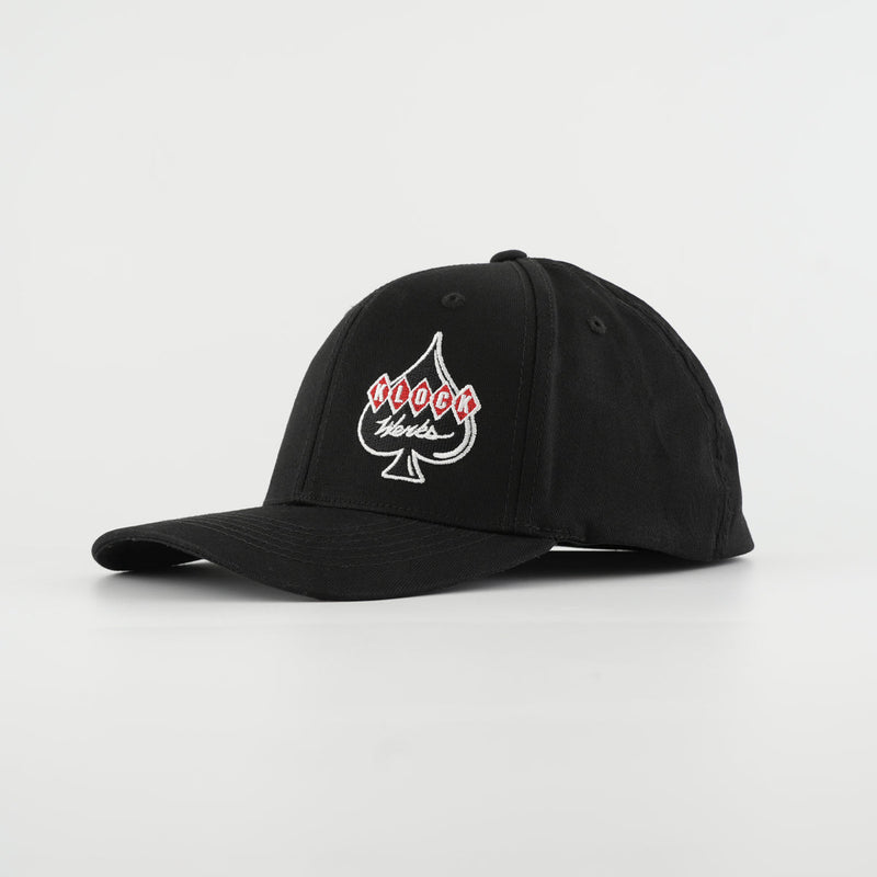 Black Klock Werks Offset Spade Logo Embroidered Hat (Klock Werks Offset Logo Embroidered Hat)