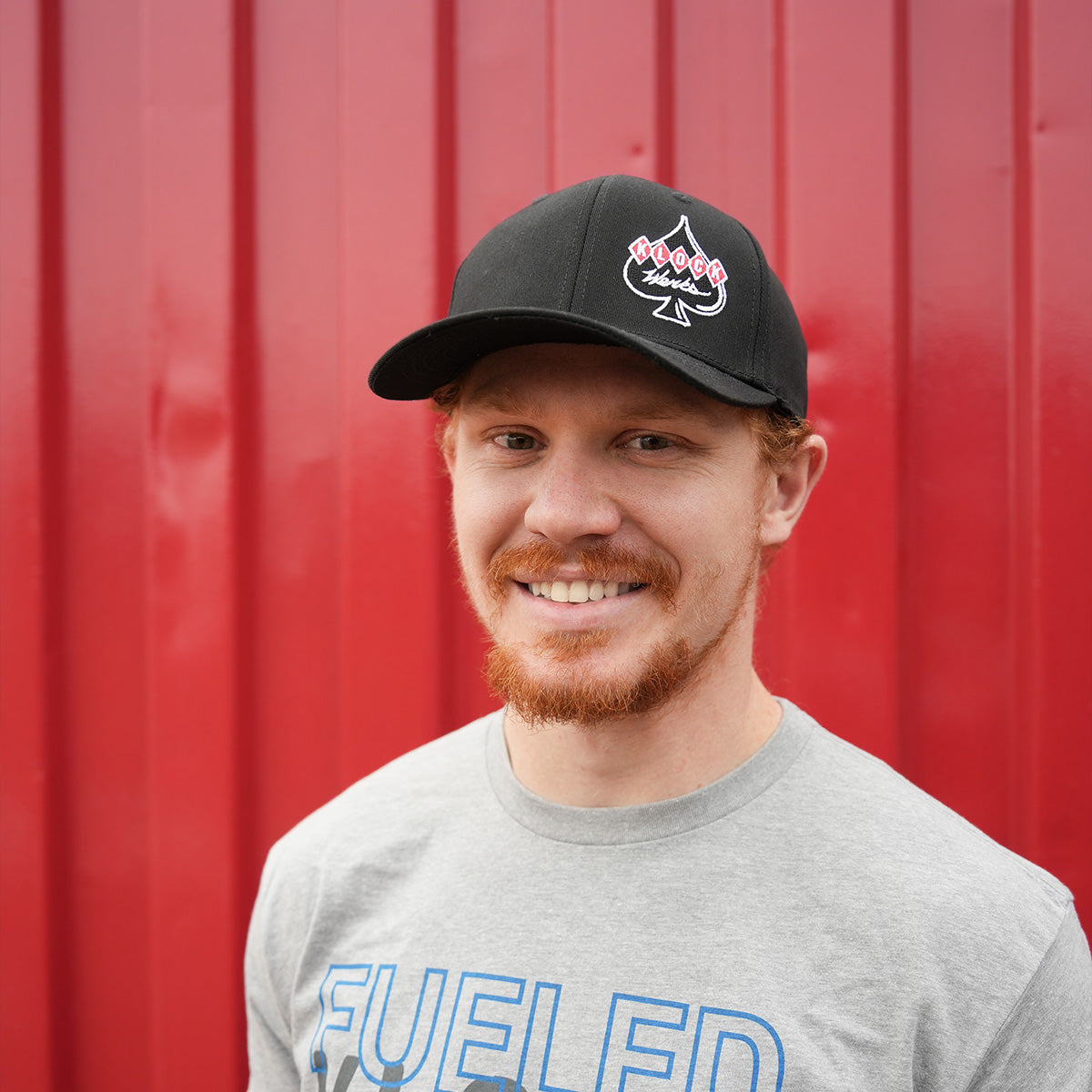 Black Klock Werks Offset Spade Logo Embroidered Hat (Klock Werks Offset Logo Embroidered Hat)