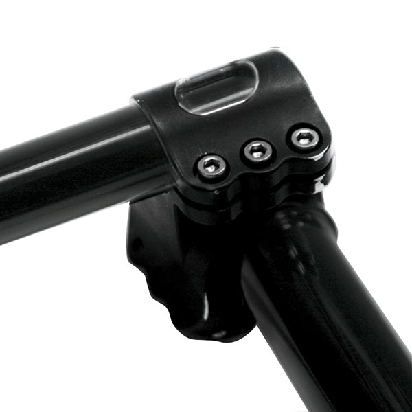 Black bars and black knuckles on KlipHanger Bars for H-D 2015-2023 Road Glide Motorcycles(Black / Black)