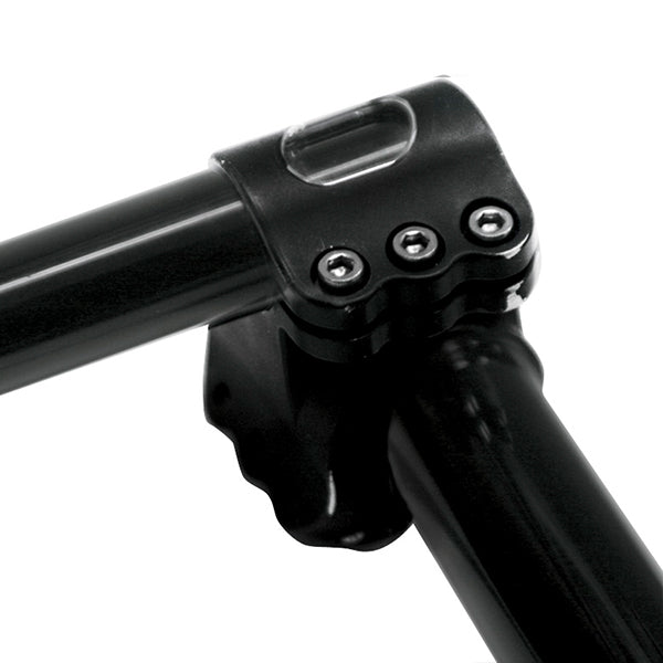 Black bars and black knuckles on KlipHanger Bars for H-D 2015-2024 Road Glide Motorcycles(Black / Black)