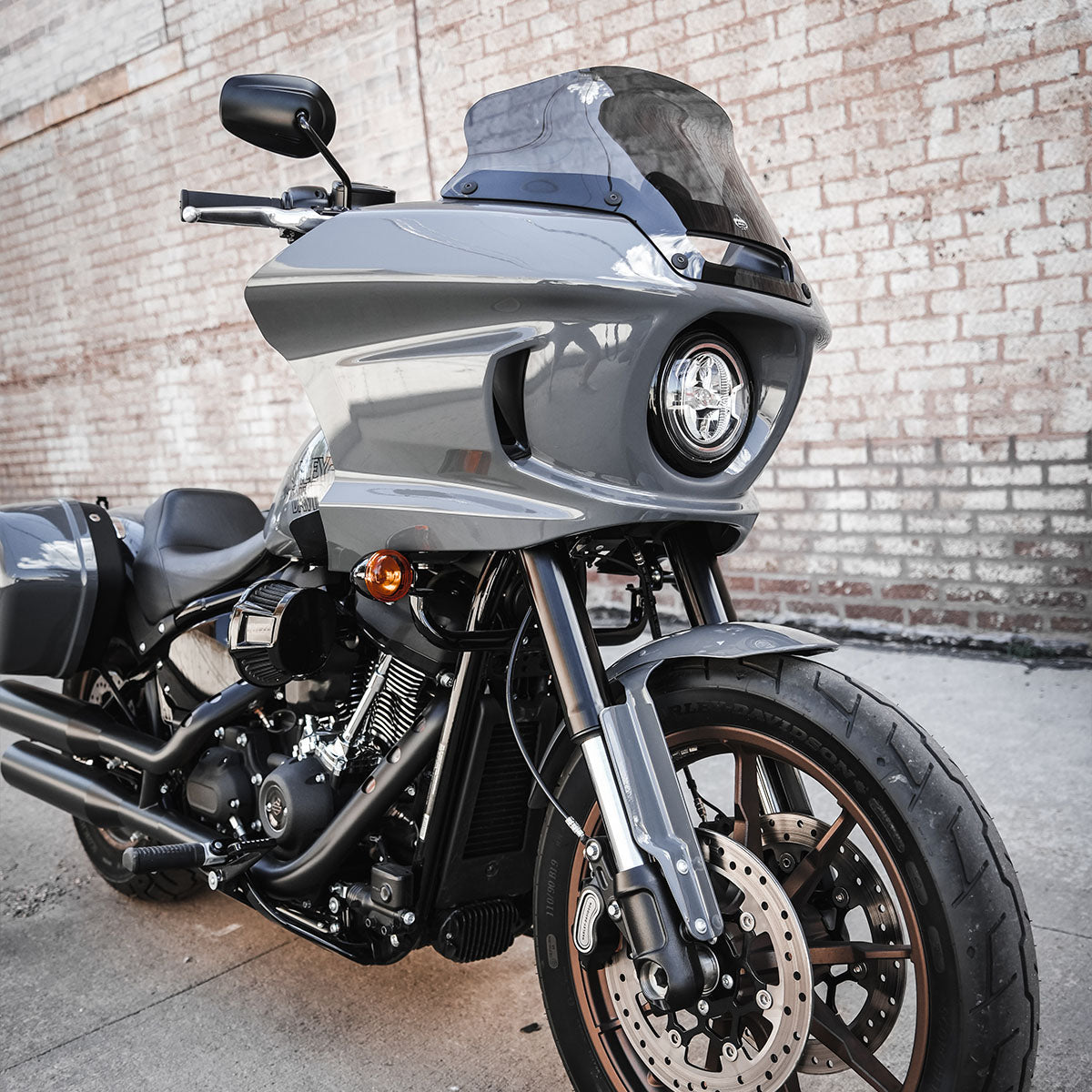 6" Dark Smoke Windshield for Harley-Davidson Low Rider ST motorcycle models(6" Dark Smoke)