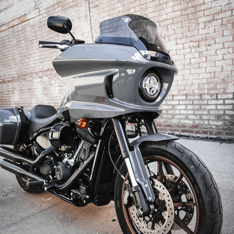 6" Dark Smoke Windshield for Harley-Davidson Low Rider ST motorcycle models(6" Dark Smoke)