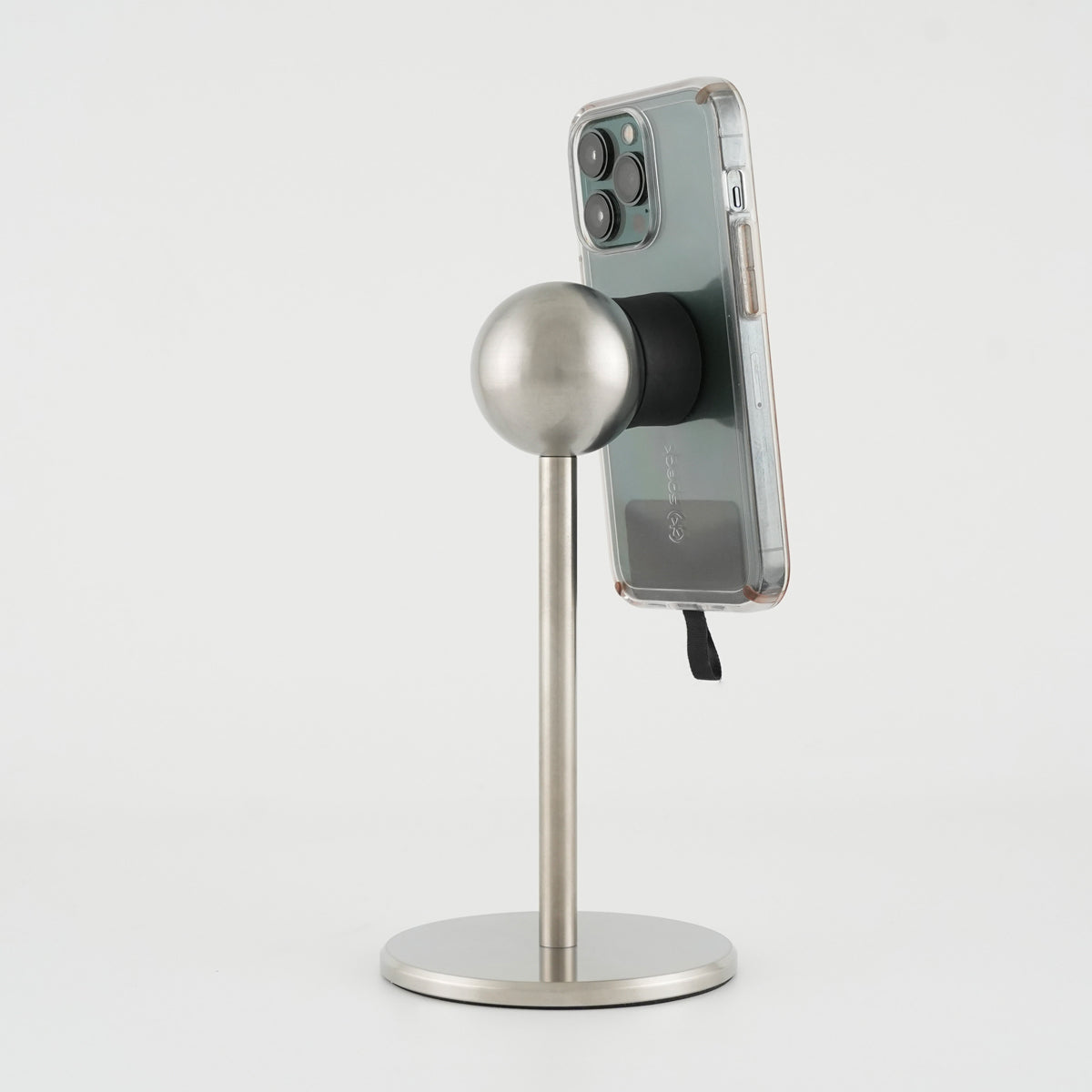 Stainless Steel iOmini™ Magnetic Phone Mount with Phone