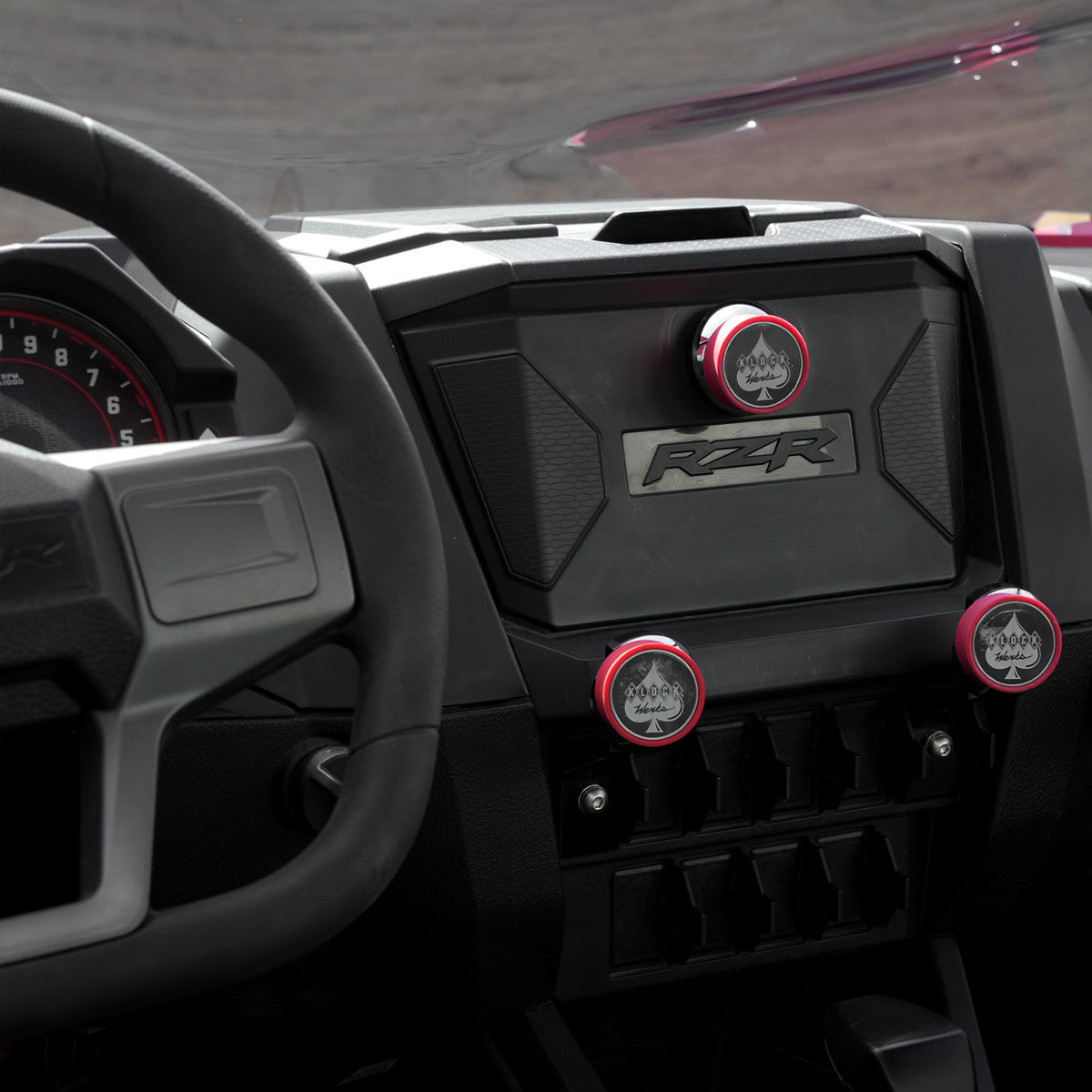 Universal Magnetic Phone Mount mounted on UTV (mounted on UTV)
