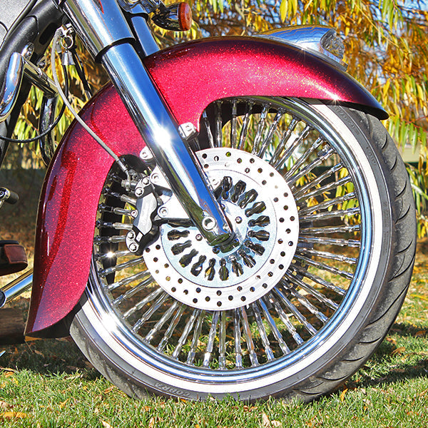 21" Wheel on a custom Indian Vintage Klassic Front Fender Fit Kit for Indian® Motorcycles(21" Wheel on a custom Indian Vintage)
