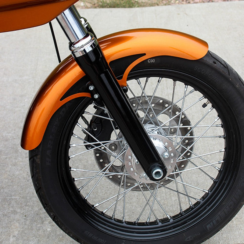 P-Tom Stamped Steel 19" Front Fender Fit Kits for Harley-Davidson 2006-2017 Dyna and 2018-2026 Softail Street Bob Motorcycles(P-Tom)