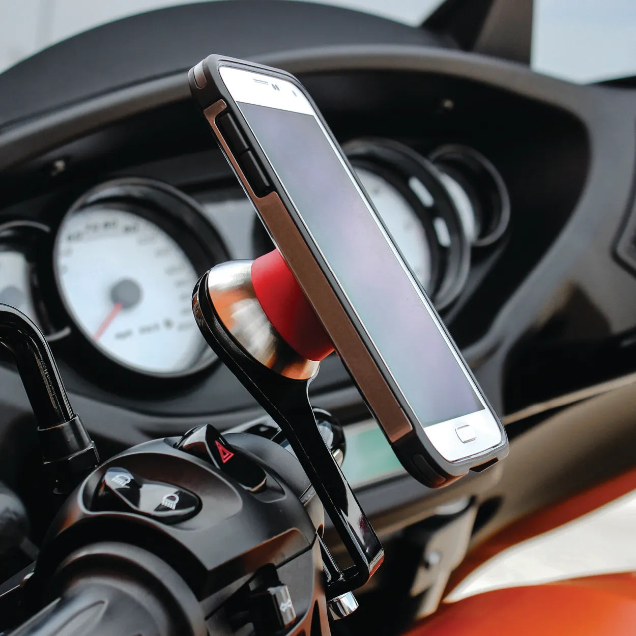 Black Perch Handlebar Magnetic Phone Mounts for Victory® Motorcycles (Black Perch Mount)