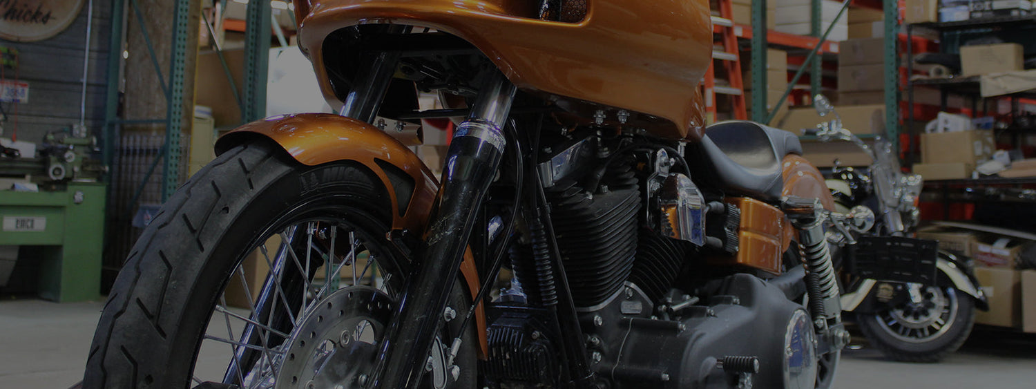 Klock Werks Invests in Dyna/FXR Fans w/ 19” Steel Fenders