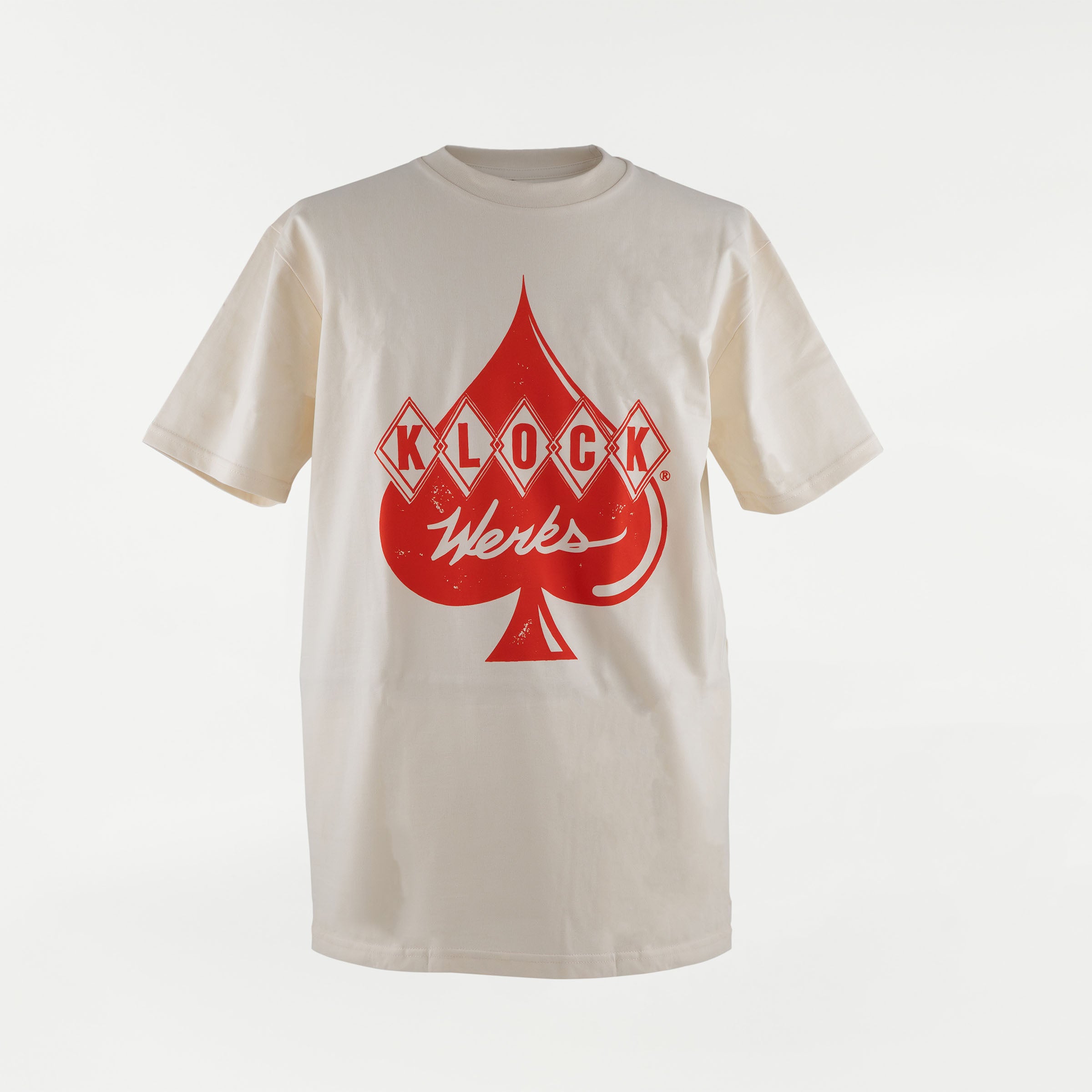 Legacy Logo Cream T-Shirt with Red ink (Red Logo / Cream Shirt)