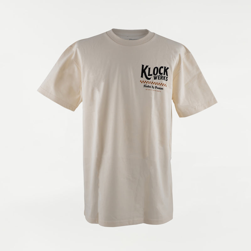 Worldwide Passion T-Shirt (Front - Cream (Gold and Charcoal))