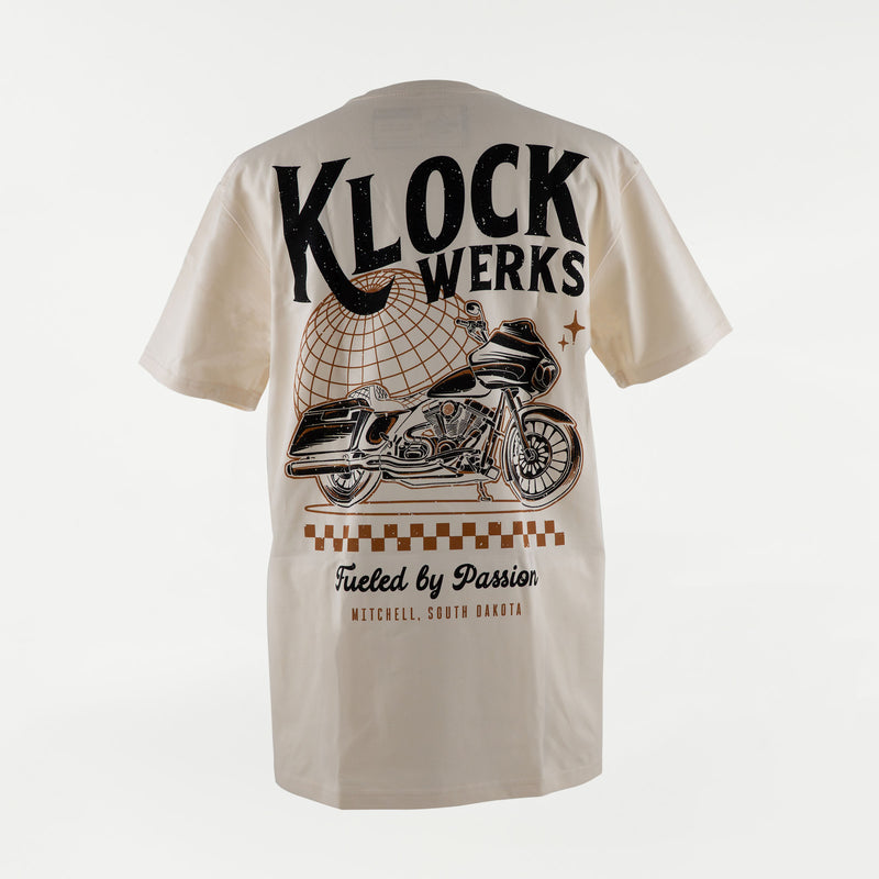Worldwide Passion T-Shirt (Cream (Back - Gold and Charcoal))
