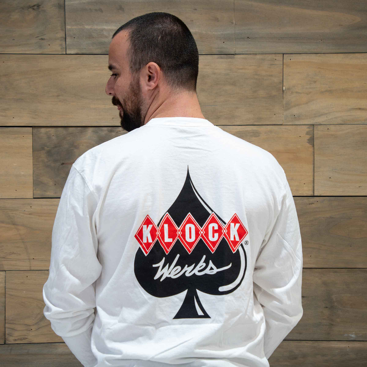 Diamond Werks White Long Sleeve T-Shirt (Diamond Werks Logo Long Sleeve)