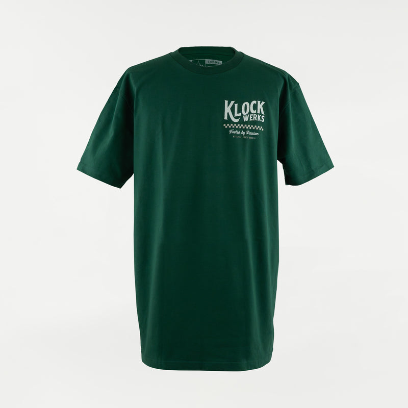 Worldwide Passion T-Shirt Emerald Green (Front - Emerald (Cream and Gold))
