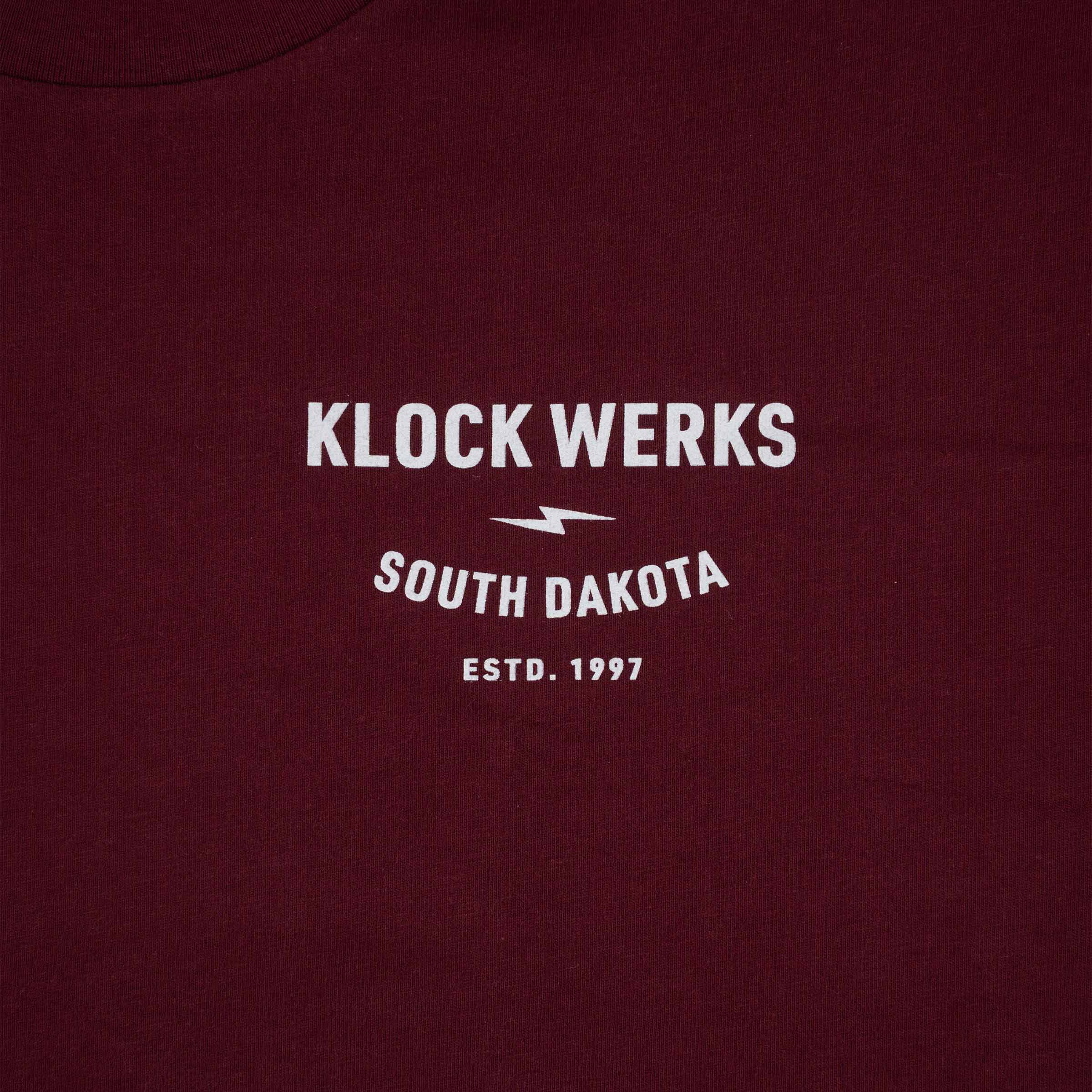 Star Spangled Banner Burgundy T-Shirt (Front Pocket - Burgundy)