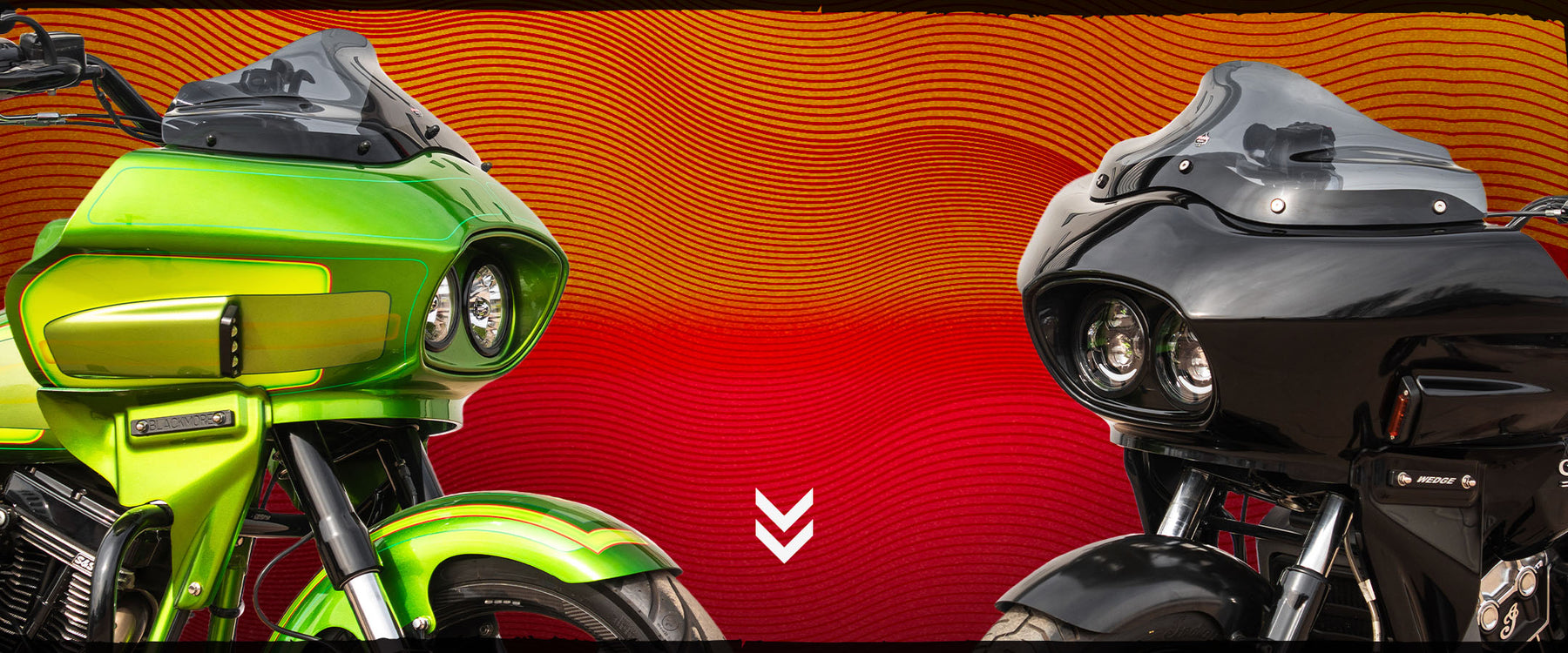 Wedge Fairing for Motorcycles