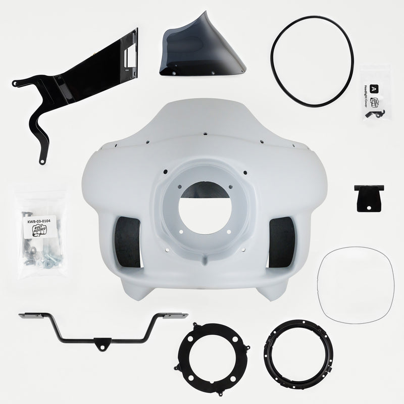 Complete Fit Kit of Harley-Davidson FXRP Fairing Fit Kit for newer model Dyna Motorcycles (Complete Fit Kit for 2006-2017 H-D Dyna)